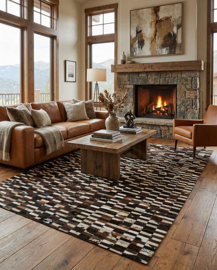 5' x 8' Cowhide - Patchwork Rug
