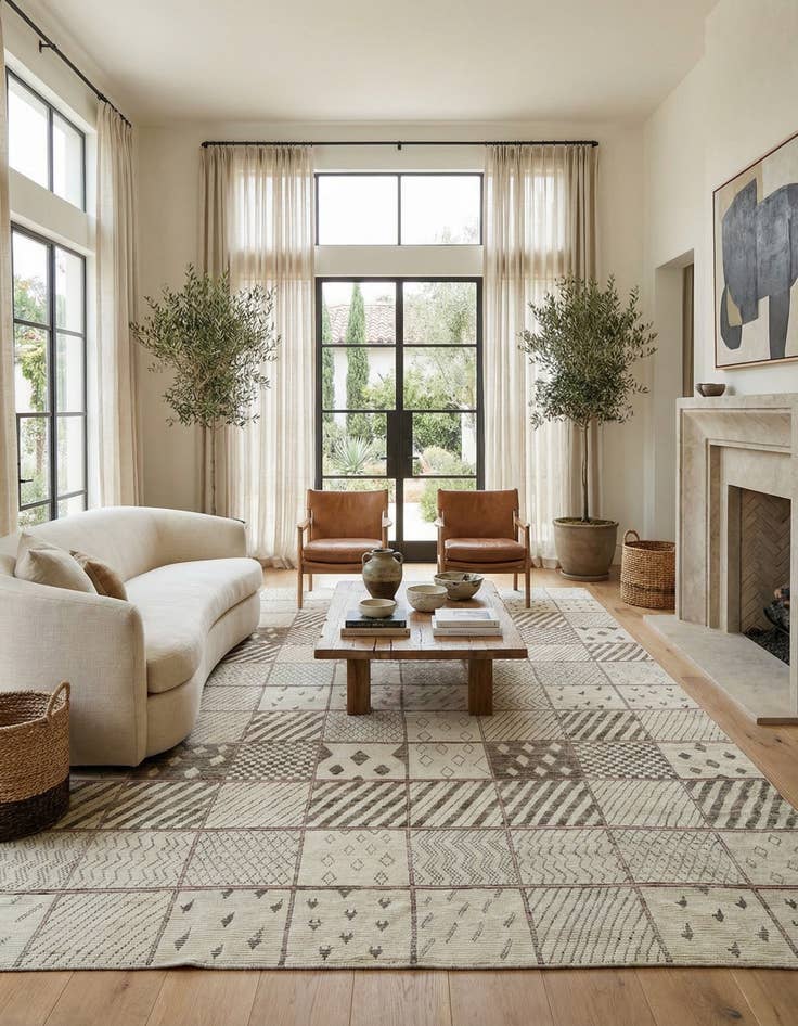 Detail image of 15' 5 x 24' Hand Knotted Moroccan Wool Rug