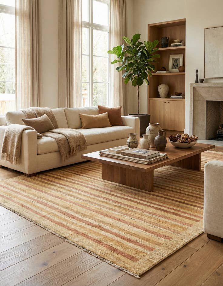 Detail image of  8' x 9' 7 Juma Wool Rug