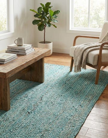 3' 3 x 5' 1 Handmade Braided Jute Rug