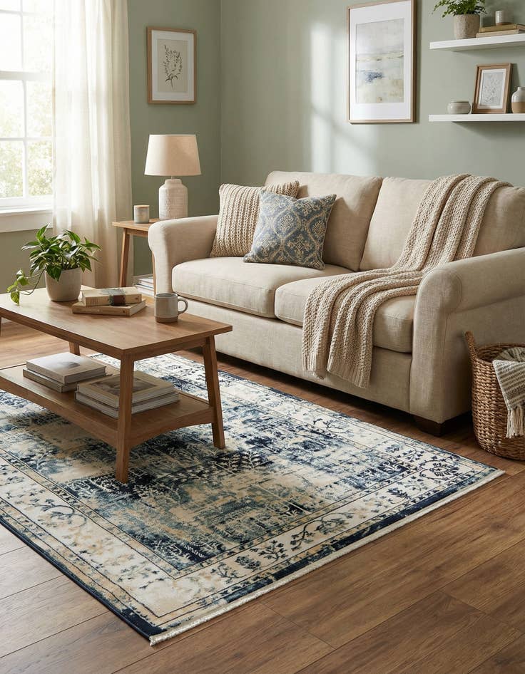 Detail image of 4' x 6' Nain Design Rug