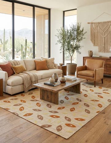 6' 1 x 8' 2 Hand Woven Kilim Modern Rug