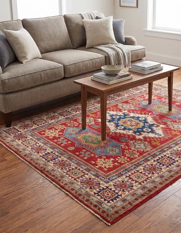 5' x 6' 6 Hand Knotted Kazak Rug