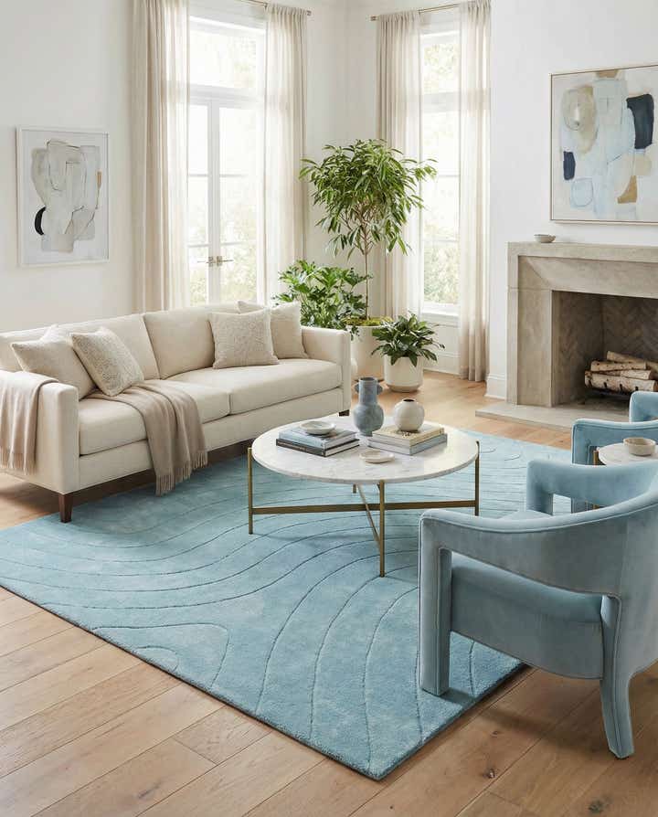 5' 1 x 6' 7 Hand Knotted Darya Wool Rug