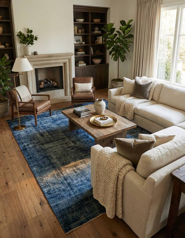 Detail image of 9' 10 x 12' 2  Hand Knotted Ultra Vintage Persian Wool Rug