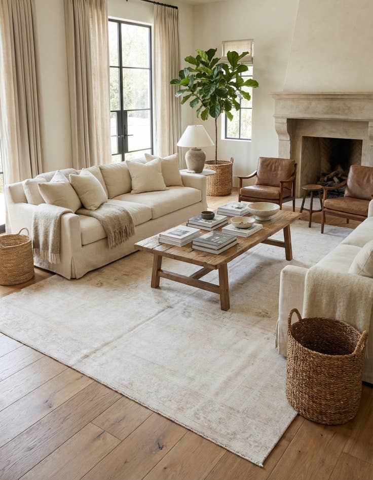 Detail image of 9' x 12' 5  Hand Knotted Ultra Vintage Persian Wool Rug