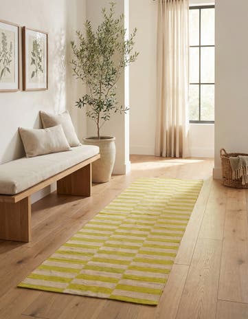 2' 6 x 9' 10 Hand Woven Kilim Modern Wool Runner Rug