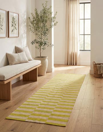 2' 6 x 9' 10 Hand Woven Kilim Modern Wool Runner Rug