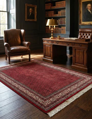 5' 4 x 7' 10 Hand Knotted Mir Wool Rug