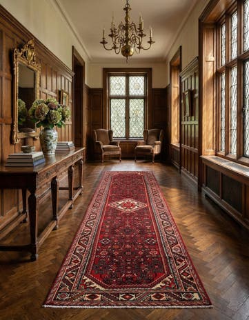 3' 5 x 11' 9 Ardabil Wool Runner Rug