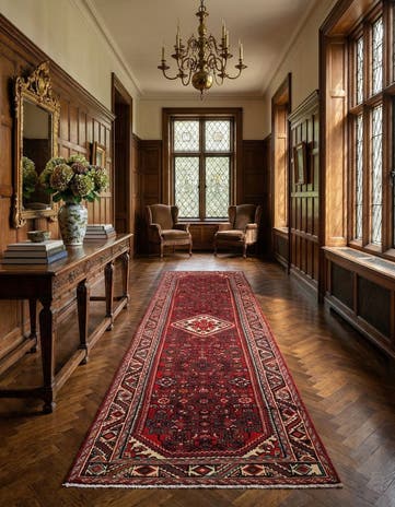 3' 5 x 11' 9 Ardabil Wool Runner Rug