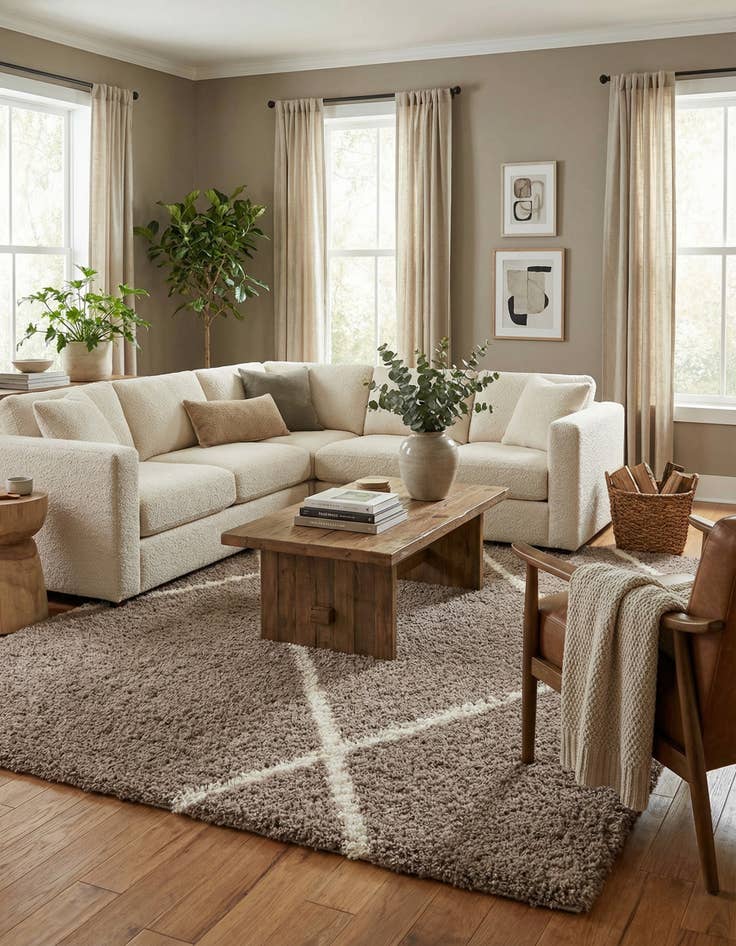 Detail image of  9' x 12' Infinity Shag Rug