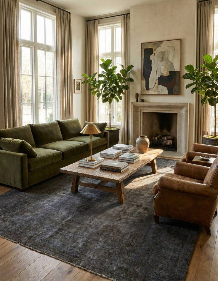 Detail image of 9' 9 x 12' 5  Hand Knotted Ultra Vintage Persian Wool Rug