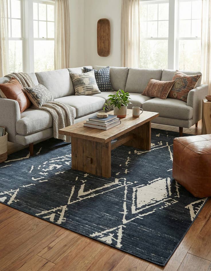 Detail image of Jill Zarin 7' 10 x 7' 10 Uptown Carnegie Hill Square Rug