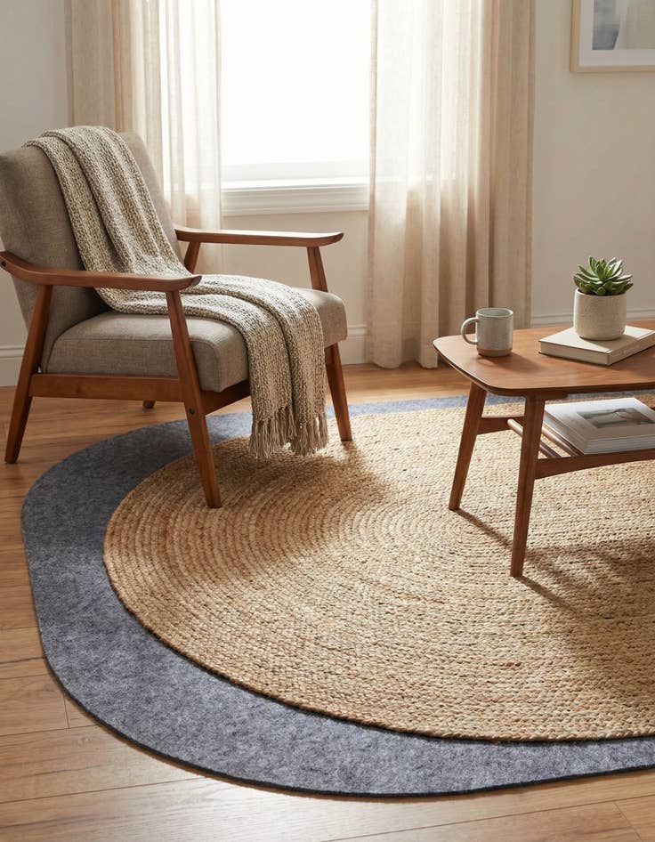 Detail image of 5' x 8' Oval Uni-Luxe Rug Pad