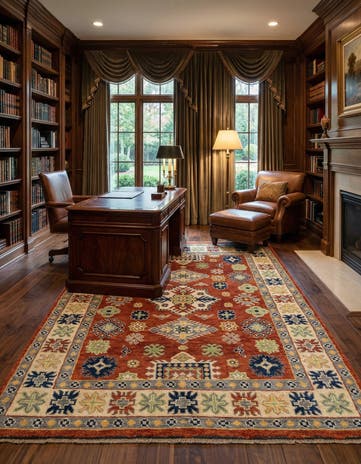 5' 8 x 7' 10 Hand Knotted Kazak Rug