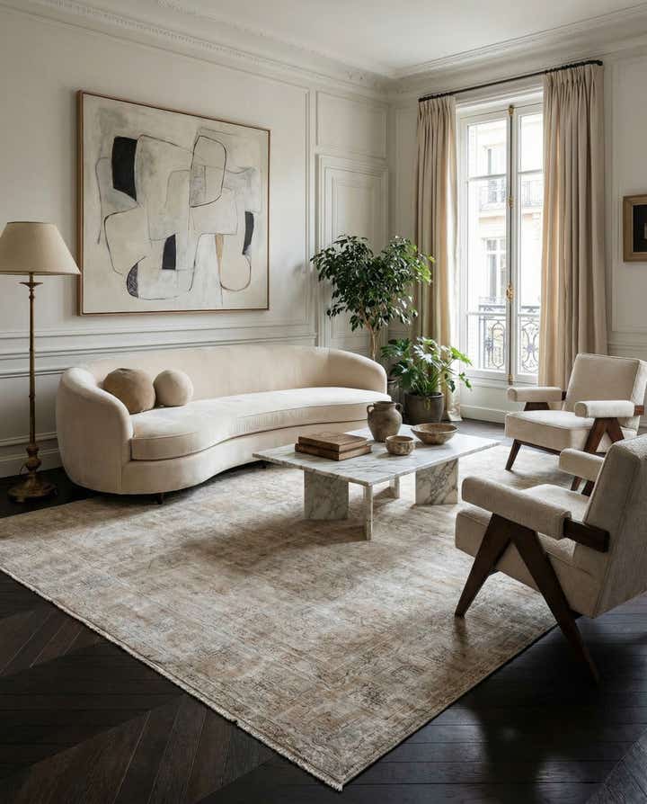 7' 7 x 10' 10 Hand Knotted Ultra Vintage Persian Wool Rug