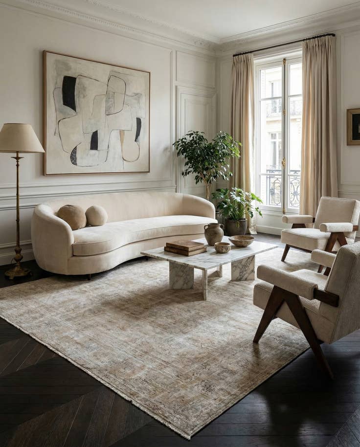 Detail image of 7' 7 x 10' 10 Hand Knotted Ultra Vintage Persian Wool Rug