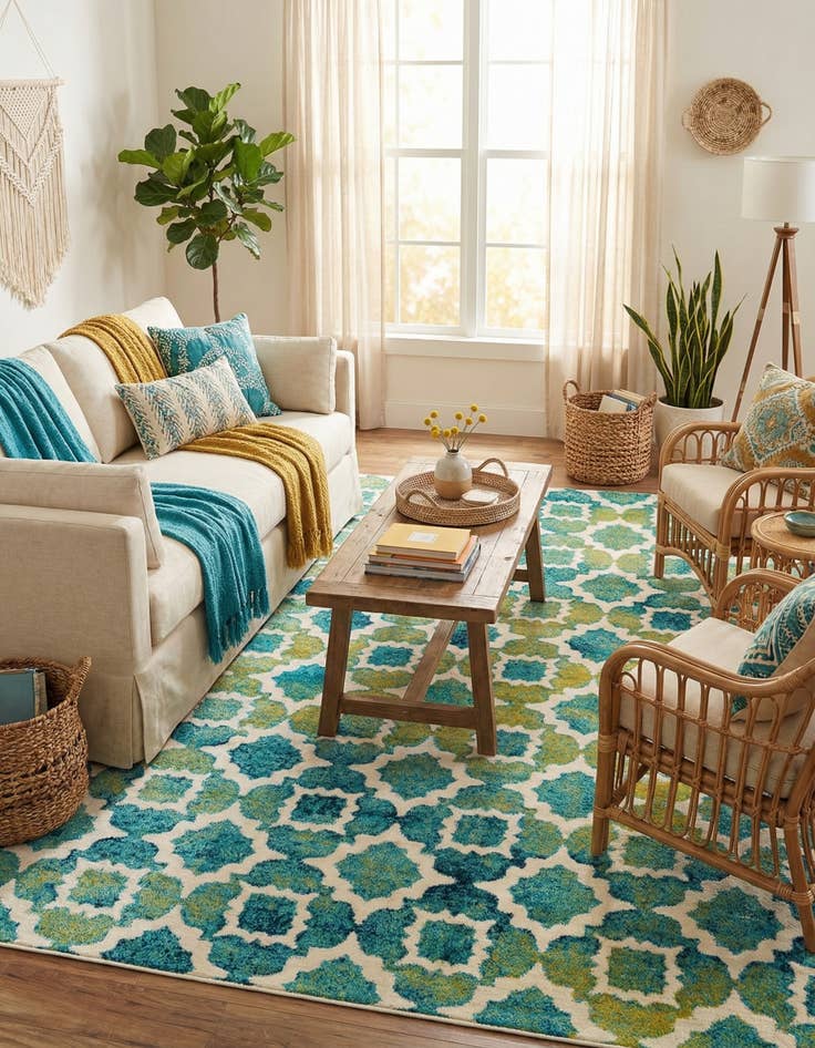 Detail image of 9' x 12' Azalea Rug