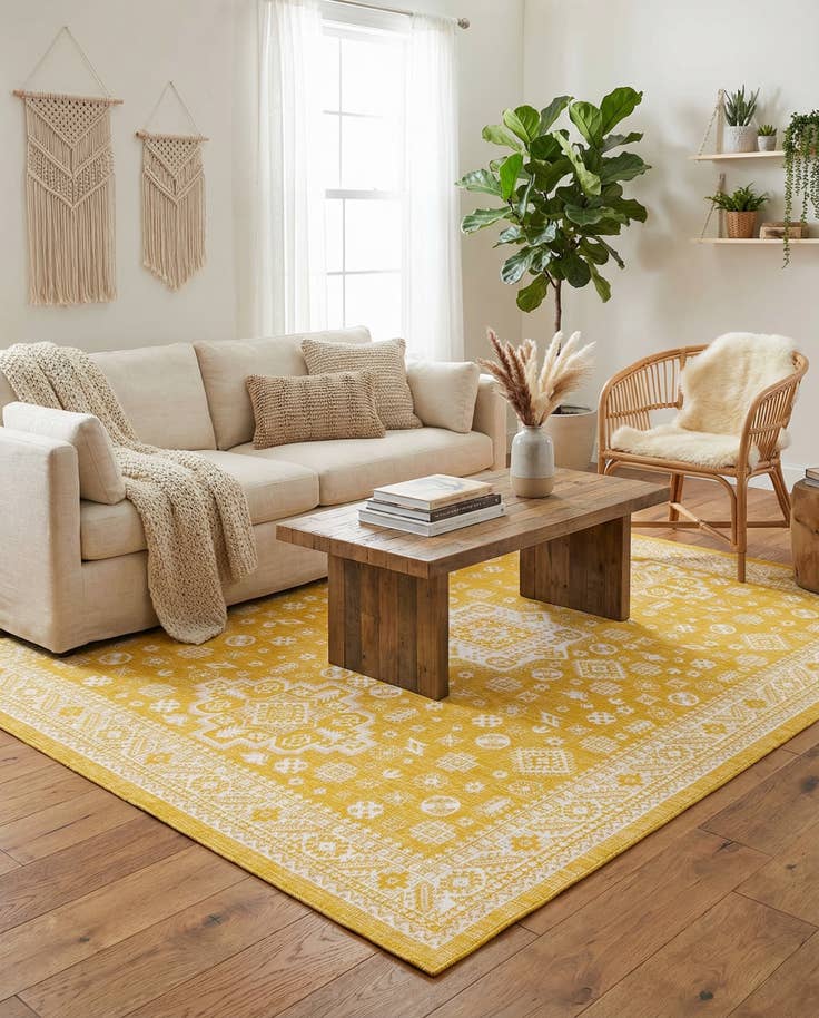 Detail image of 10' x 13' Easy-Clean Aztec Indoor / Outdoor Rug