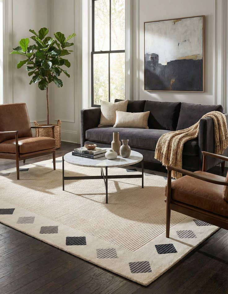 Detail image of  8' 1 x 9' 11  Hand Knotted Darya Wool Rug