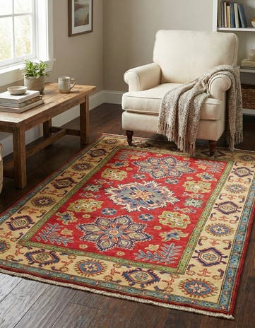 3' 10 x 5' 9 Hand Knotted Kazak Rug