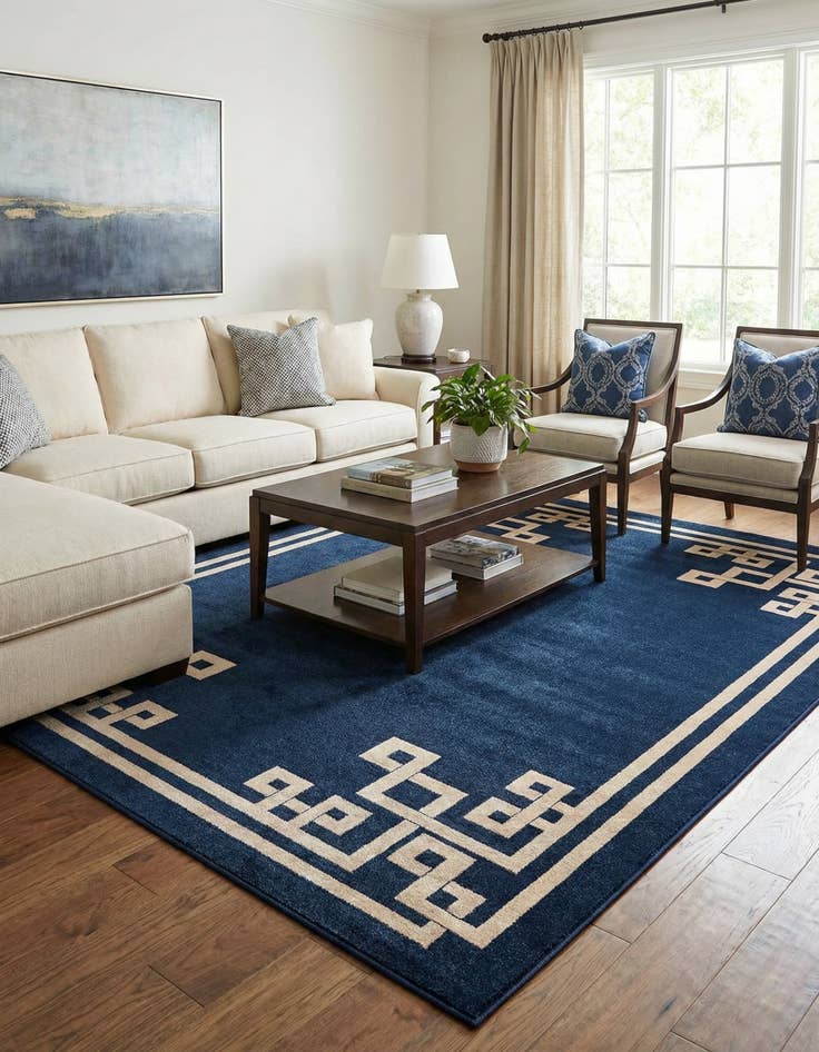 Detail image of 10' x 13' Greek Key Rug