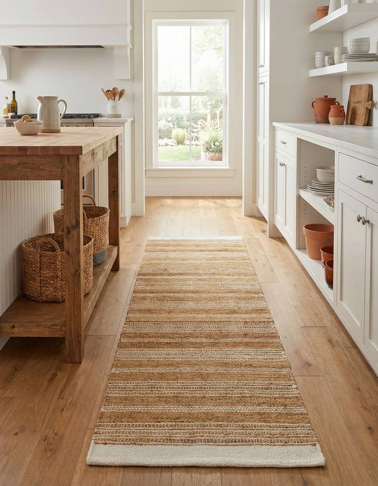 Detail image of  2' 7 x 10'  Hand Woven Lariat Runner Rug