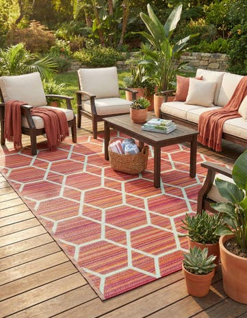 7' 10 x 10' Easy-Clean Vista Breeze Indoor / Outdoor Rug