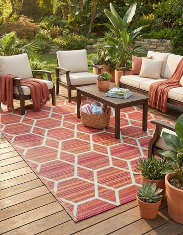 7' 10 x 10' Easy-Clean Vista Breeze Indoor / Outdoor Rug