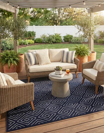 5' x 8' Easy-Clean Sabrina Soto Indoor / Outdoor Rug