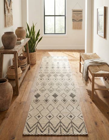 2' 7 x 10' 2 Hand Knotted Moroccan Wool Runner Rug