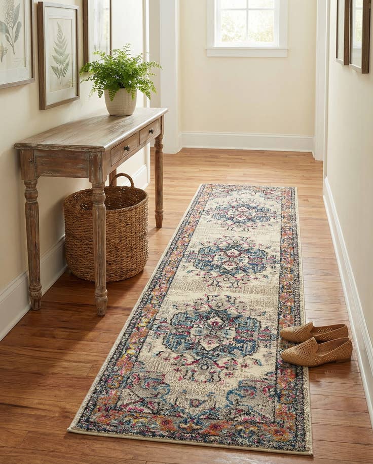 Detail image of 2' 7 x 10' Washable Palazzo Runner Rug