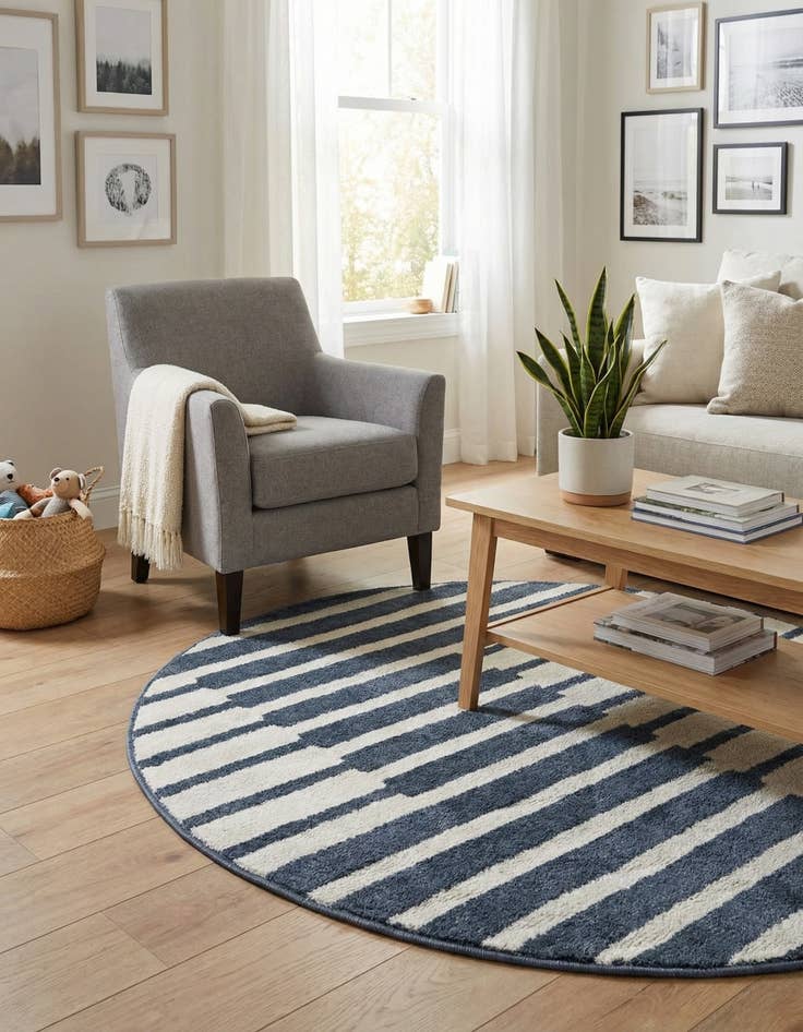 Detail image of 4' x 4' Oslo Round Rug