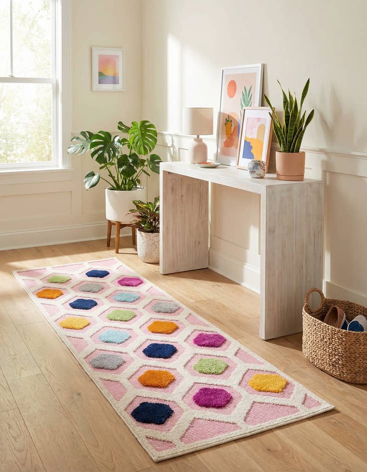 Detail image of  2' x 6'  Washable Aruba Indoor / Outdoor Runner Rug