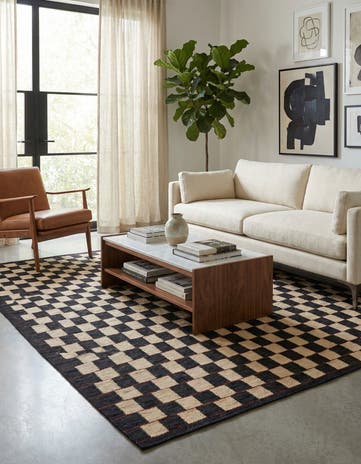 5' x 6' 3 Hand Woven Kilim Modern Wool Rug