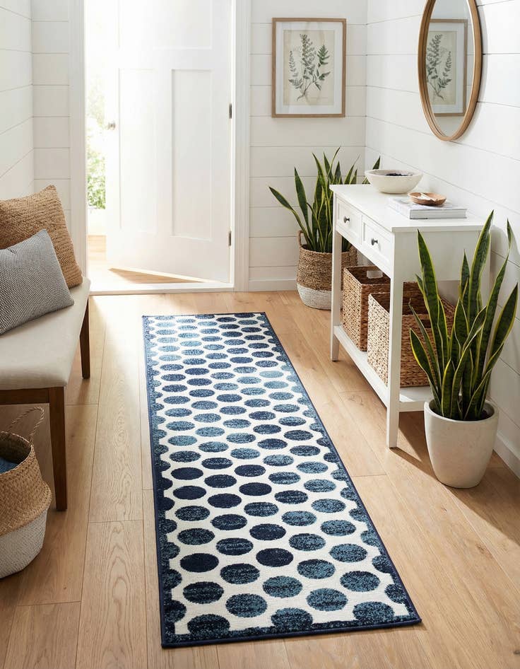 Detail image of  2' x 8'  Washable Sabrina Soto Indoor / Outdoor Runner Rug