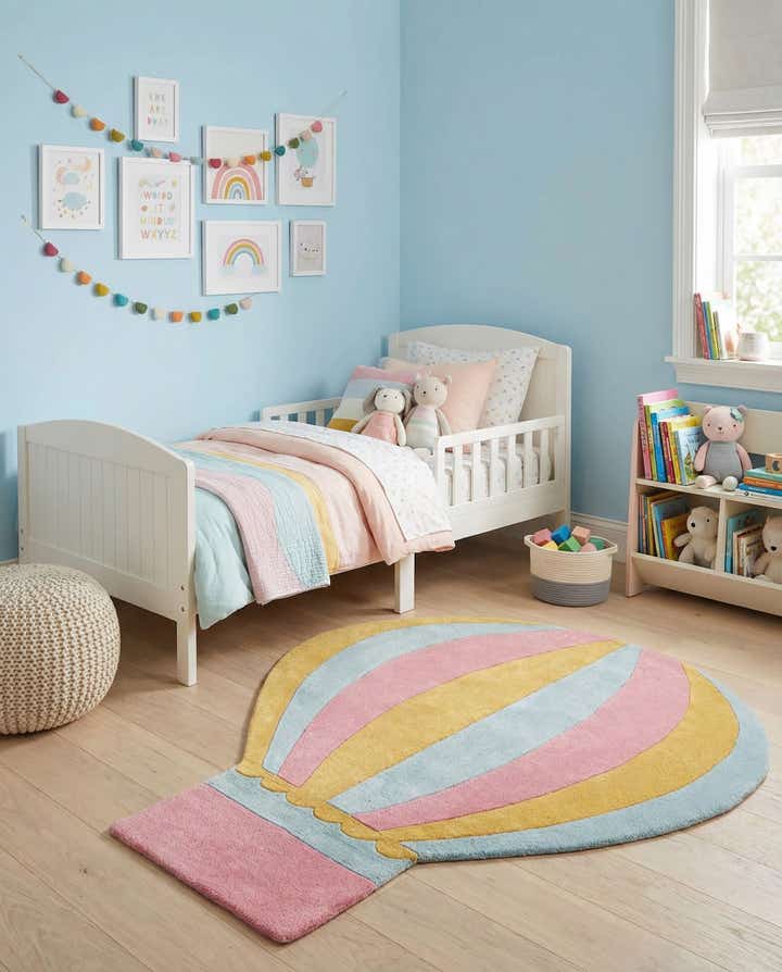6' 1 x 6' 5 Playtime Kids Wool Freeform Rug