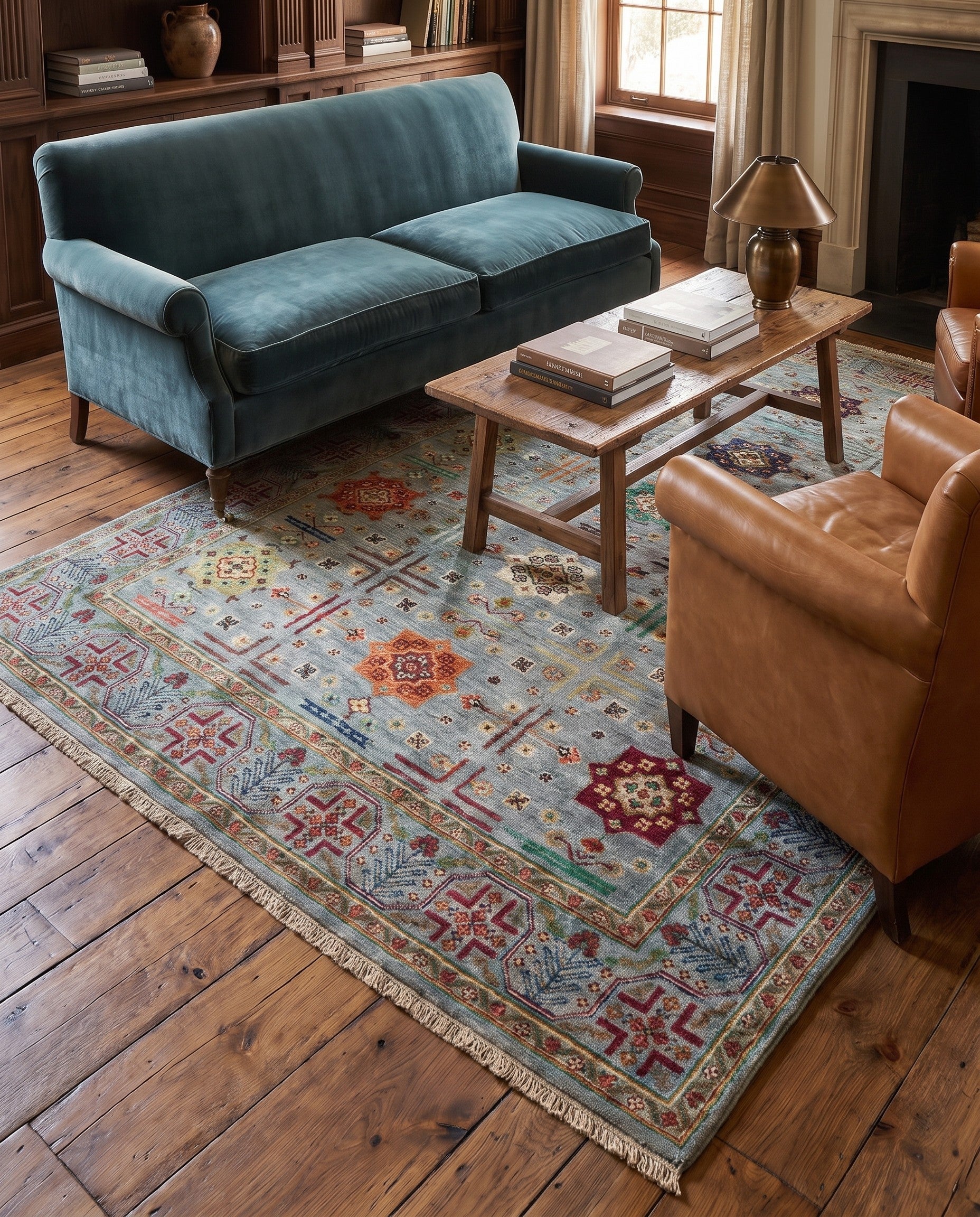5' 1 x 6' 7 Hand Knotted Ariana Ziegler Rug
