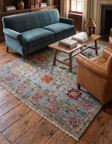 5' 1 x 6' 7 Hand Knotted Ariana Ziegler Rug