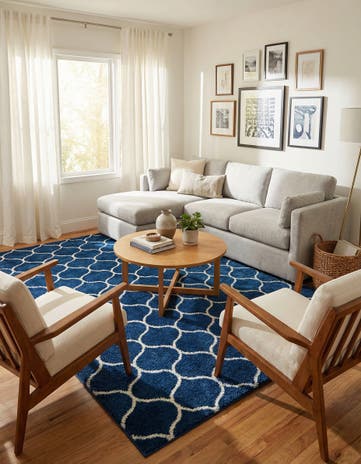 10' x 13' Lattice Frieze Rug