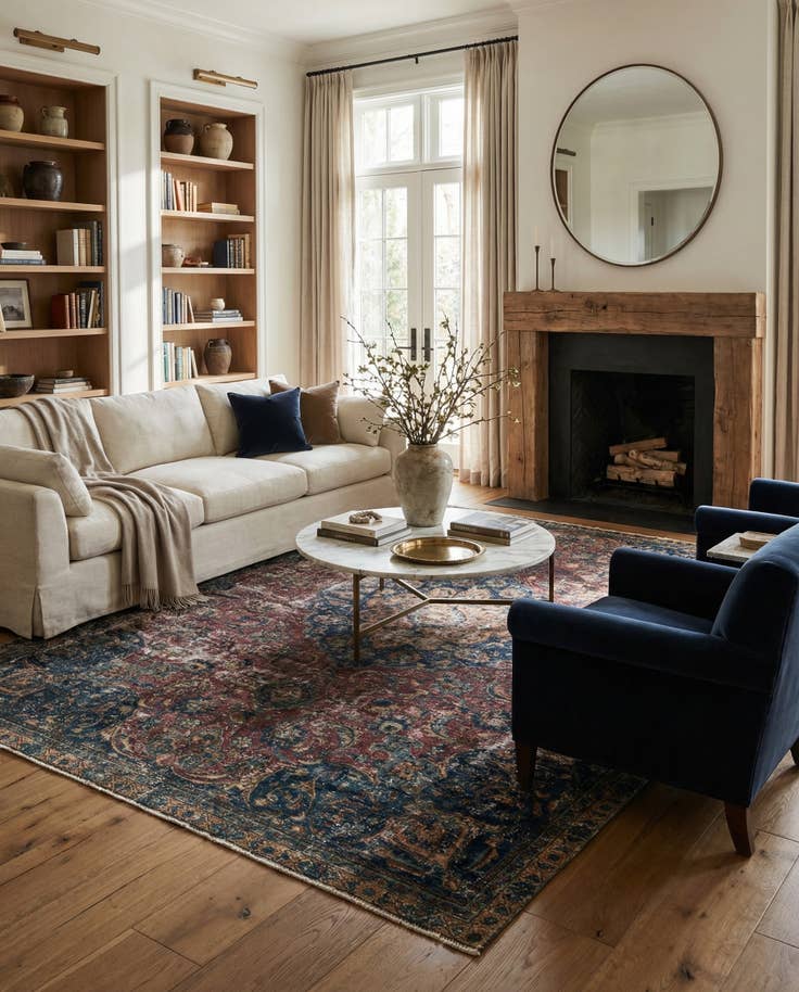 Detail image of 7' 3 x 10' 10 Hand Knotted Ultra Vintage Persian Wool Rug