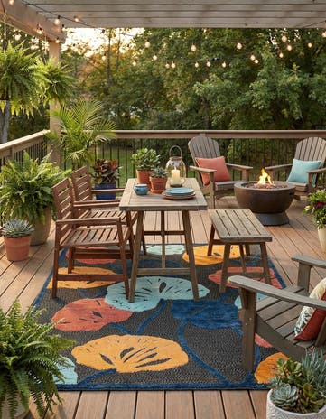 6' x 9' Easy-Clean Belize Indoor / Outdoor Rug