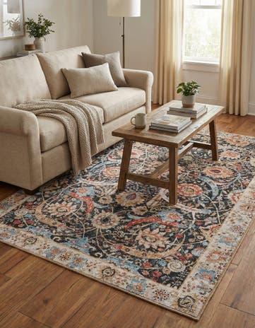 4' 1 x 6' 1 Washable Timeless Rug