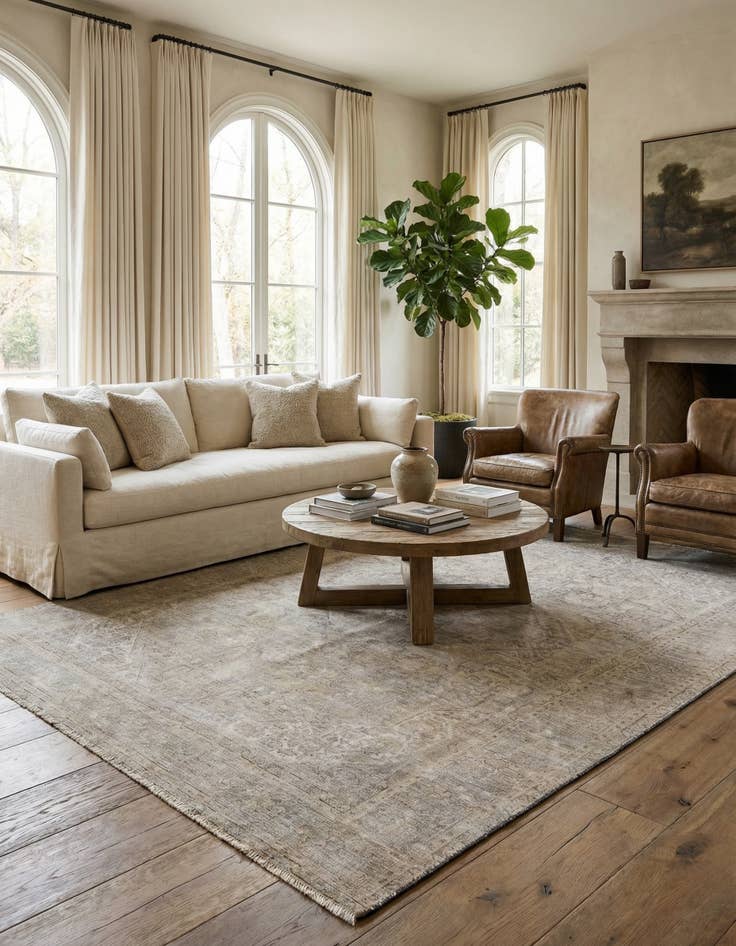 Detail image of 7' 10 x 10' 7  Hand Knotted Ultra Vintage Persian Wool Rug