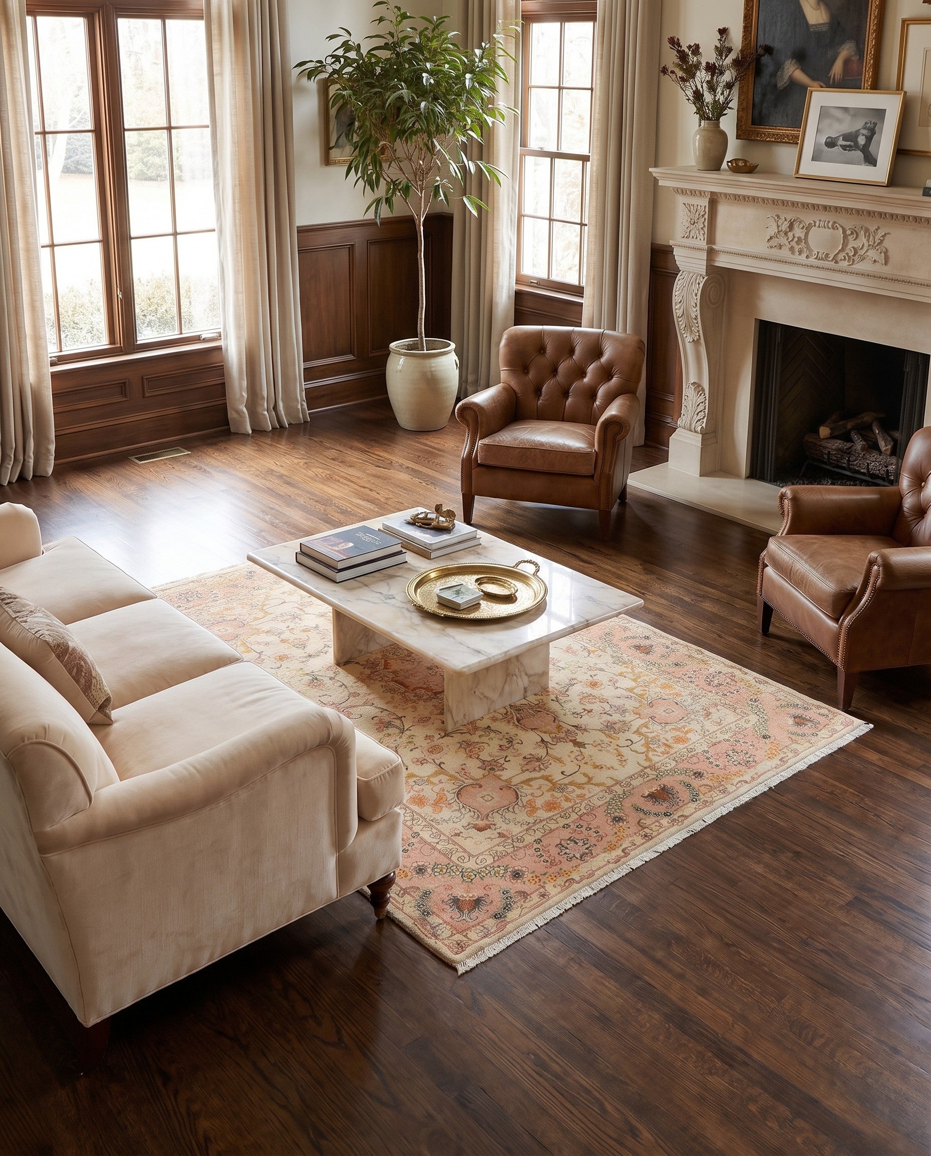5' 1 x 6' 8 Tabriz Rug
