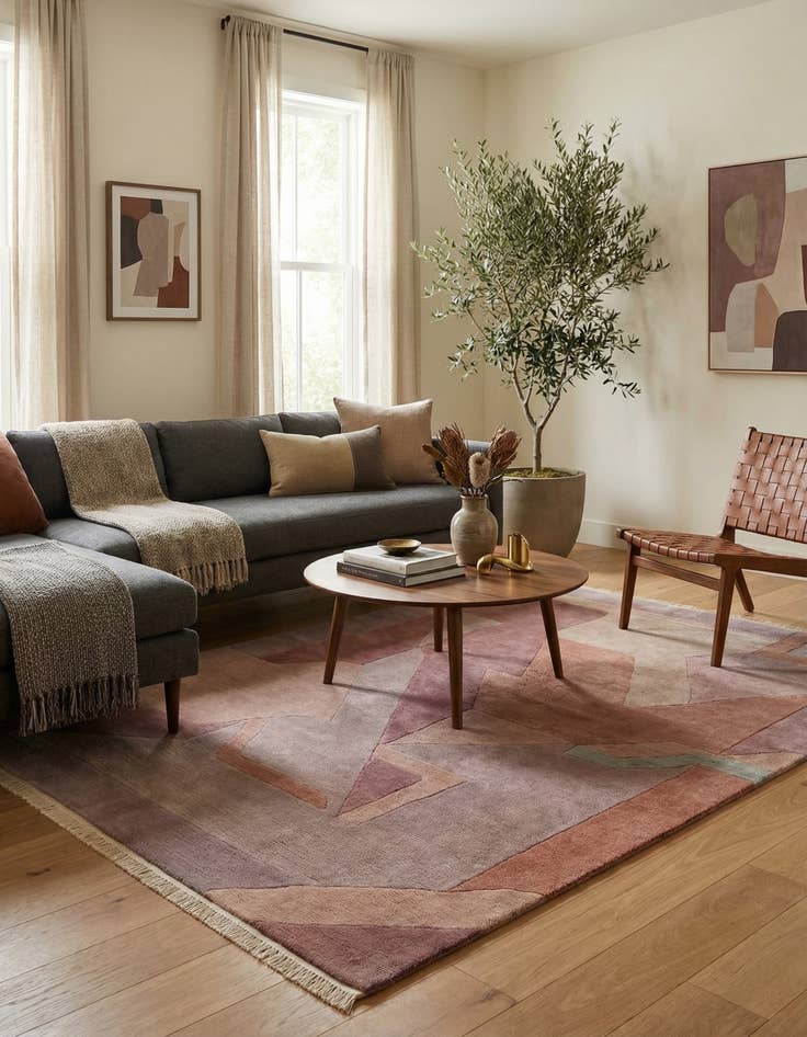 Detail image of 5' 7 x 7' 11  Hand Knotted Nepal Wool Rug