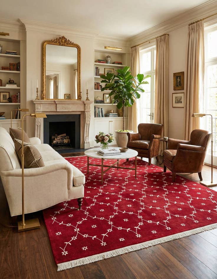 Detail image of 8' x 11' 5  Hand Knotted Darya Wool Rug