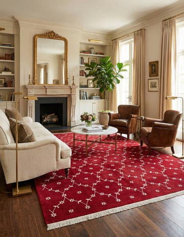 8' x 11' 5 Hand Knotted Darya Wool Rug