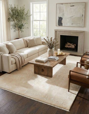 6' 6 x 9' 11 Hand Knotted Darya Wool Rug